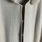 Ashley Park Cream Long Knit Faux Fur Trim Midi Cardigan Sweater Size XL Photo 12