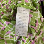 Chadwick's Chadwick’s Long Sleeve Green Pink Cotton Embroidered V-Neck Top Size XL Resort Photo 6