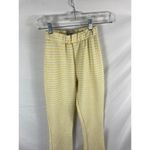 Urban Outfitters  Yellow White Gingham Plaid Flare Pants Size Small Photo 2