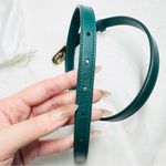 Coach Horse And Carriage Buckle Belt, 15 Mm - Dark Green - XS Photo 3