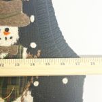 Womens Vintage Winter Novelty Snowman Plaid Collar Knit Fair Isle Sweater Vest S Green Photo 6