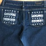 Rocawear Vintage  Junior Skinny Blue Jeans size 13 Embroidered Pockets Photo 7