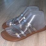 Time And Tru  metallic silver summer sandals Photo 0