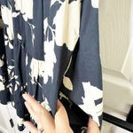 SOFIE THE LABEL Size M Black‎ Cream Floral Swing Tiered Dress Black Size M Photo 1