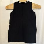 Athleta  Women's Size‎ Small Tank Top Black White Stretchy Ribbed Sleeveless Knit Photo 2