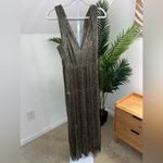 Sabina Musayev‎ Helena Gown Maxi Dress in Gold Size Large Photo 1