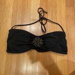 Apostrophe  Black Bikini/Bandeau Top with Flower Size Large Photo 0