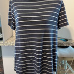 Pink Clover  Navy and White Striped Tee Photo 0