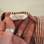 Urban Rose Long Duster Striped Lightweight Cardigan Sweater Womens Small Rust Photo 3