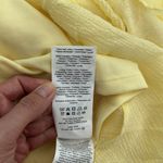 VERO MODA NWT NEW Marie Ruffle Dress in Mellow Yellow rosette appliqué plunge Photo 9