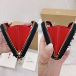 Christian Louboutin Authentic RARE Metallic Tri Toned Compact Zip Card Wallet Photo 7