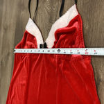 Linea Donatella Red Baby Doll Velour Christmas Slip Dress Size XL Photo 8