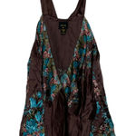 Plenty By Tracy Reese‎ Anthroplogie Womens Top Size 4 Brown Multi Floral Silk Photo 0