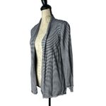 Jason Maxwell  Women's Open Front Knit Cardigan Sweater Striped Blue/White Size M Photo 1