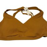 Aerie Offline By  Goals Brown Ribbed Plunge Padded Sports Bra Photo 0