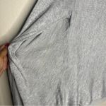 Chiffon Knit Combo Layered Lightweight Feminine Fairy Open‎ Cardigan Neutral Gray Photo 9