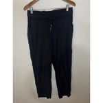Lululemon  Dance Studio Crop 25" Black Jogger Pants Womens 8 Relaxed Athleisure Photo 1