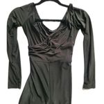 Femme Luxe Black Tie Waist Long Sleeve Body Suit 41B Photo 0