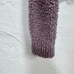 Babaton  Aritzia Purple Teddy Bear Cropped Hoodie Sweatshirt Womens XXS Cozy Zip Photo 1