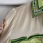 Alemais Porcelain Printed Silk Oversized Shirt AU 6 US 2 Photo 2