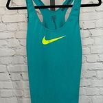 Nike Pro Green Logo Razorback Tank Top Photo 0