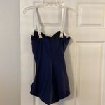 Maxine of Hollywood  Women’s Swim size 12 brand new color navy blue and white Photo 3