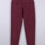 Aerie  Chill High Rise Leggings Cotton Women’s Size XS Heathered Rust Red Lounge Photo 0