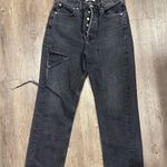 AGOLDE  Black Straight Jeans with Washed Look Photo 0