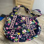 Vera Bradley  Women’s Navy Blue Floral Crossbody Purse Bag Photo 1