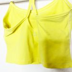 Beyond Yoga  Yellow Spacedye Super Soft Slim Cropped Racerback Tank Medium Photo 4