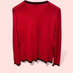 Talbots Cute cherry cashmere blend pearl button cardigan pockets soft Photo 1