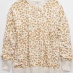 Aerie Oversized Desert Leopard Print Sweatshirt Photo 3