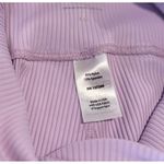 Year Of Ours Bandier Women Leggings Purple Ribbed Veronica V Waist Stretch Small Photo 6