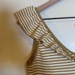 Madewell  Belhaven Ruffle Wool Blend Sweater Tank in Stripe‎ Photo 2