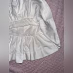 Veronica Beard New  White Textured Kemble Midi Ruched Tiered Luxury Skirt Sz 8 Photo 7