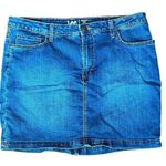 Lee Women’s Dark Blue Regular Fit Mid Rise Skirt Photo 0