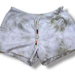Sundry Cut Off Tie Dye Eucalyptus Shorts Photo 0