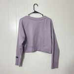 Calvin Klein Woman’s Semi-Cropped Purple Sweatshirt Size M EUC Photo 1