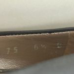 Salvatore Ferragamo  Gray Leather Pointed Toe Kitten Heel Pumps Size 6.5 B Luxury Photo 4