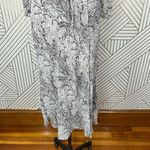 Reformation ‎ Jaz Python Snake Print Wrap Midi Dress Gray Size Small Photo 4