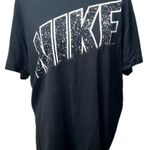 Nike Spellout Logo Speckled Black Athletic Cut Tee Size XL Photo 0