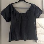 Old Navy Black baby doll top Puff Sleeve Blouse Photo 0