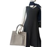 Calvin Klein  genuine saffiano leather tote, color smoke gray Photo 1