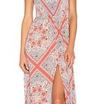 Tularosa Henderson Maxi dress large L smocked off shoulder paisley hot Photo 0