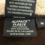 Kuhl  Alfpaca Fleece Hooded Vest Full Zip Size Medium Brown Photo 2