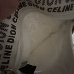 Celine Dion white gold logo writing shoulder bag book bag les vegas vip merch Photo 4