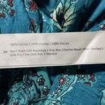 Band Of The Free New Floral Layered Midi Skirt Celene Deep Teal Size Large Photo 19