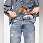 ZARA  High Waist Distressed Skinny Jeans Size 6 NEW Photo 4