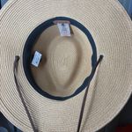 Furtalk paper straw Tan Hat with Brown Band new no tags Photo 2