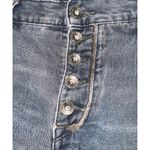 Free People  Cut Off Shorts Dark Wash Button Fly Distressed Women's 27 Mid Rise Photo 5